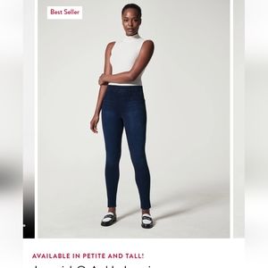 Spanx jean-ish leggings in size 28